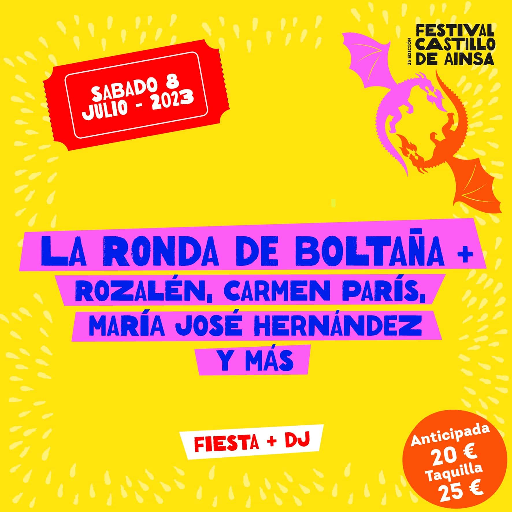 BONO FESTIVAL CASTILLO DE AINSA 2023