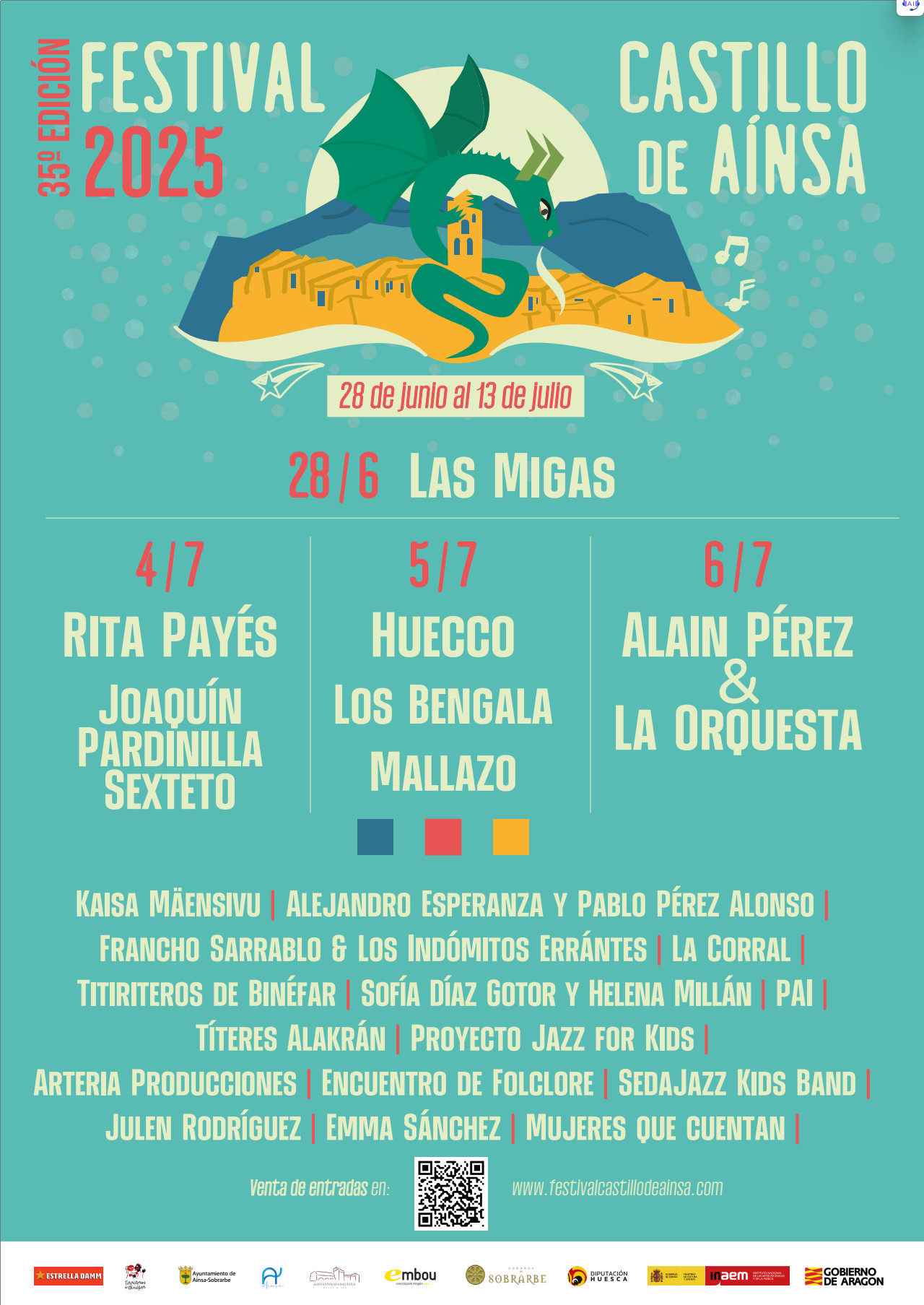 Festival Castillo de Ainsa 2025 cartel 