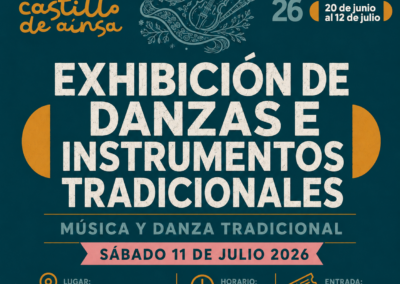 Exhibición de danzas e instrumentos tradicionales