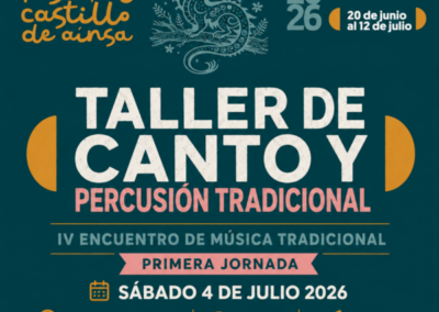 Taller de canto y percusión tradicional Luis Miguel Bajén · Capitán Mundo